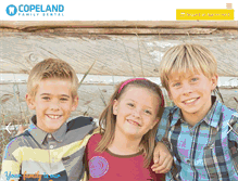Tablet Screenshot of copelandfamilydental.com